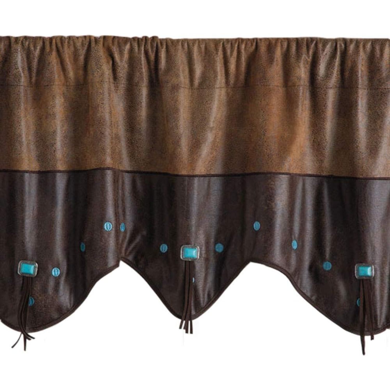 Curved Corner Studded Valance