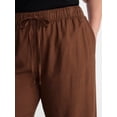 thumbnail image 4 of Terra & Sky Women’s Plus Cropped Linen Blend Pants, 27” Inseam, Sizes 0X-5X, 4 of 5