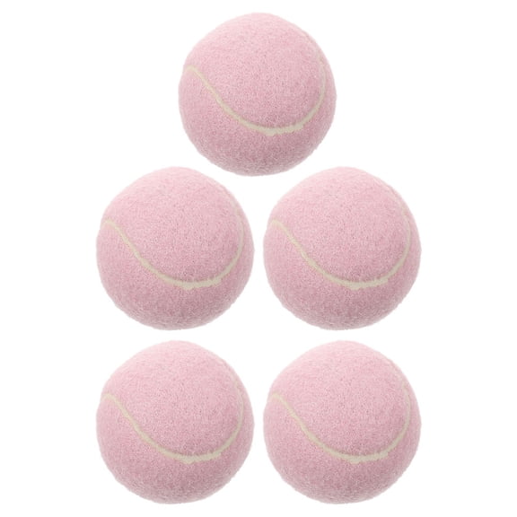 COOPHYA Rubber Tennis Balls Training Beginner-friendly Design 5 Pcs