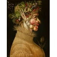 thumbnail image 2 of Arcimboldo, Giuseppe 25x32 Black Ornate Wood Framed with Double Matting Museum Art Print Titled - Summer, 2 of 4
