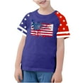 thumbnail image 2 of FamilyThread Kids American USA Flag Patriotic T Shirts 4th of July Summer T-Shirt for Boys Girls Short Sleeve American Flag Holiday Patriotic Tops, 2 of 4