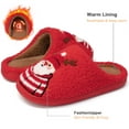 thumbnail image 3 of Ecetana Christmas House Slippers for Women Men Holiday Indoor Bedroom Warm Cozy Fluffy Slippers, 3 of 7