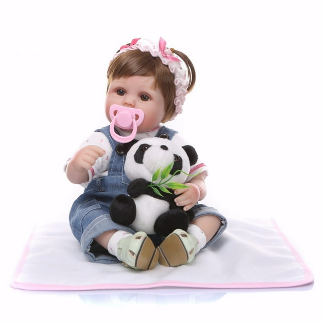 Muñeca Bebé Reborn Yeacher 17 pulgadas color Morado Azul Rosa
