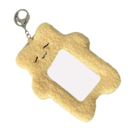 Cartoon Plush Card Holder Plush Card Covers Card Sleeves Photo Card Holder Photocard Holder Keychain Bag Charm