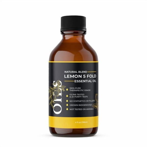 Midwest Sea Salt Company Lemon 5 Fold (Natural Blend) Essential Oil 4 oz