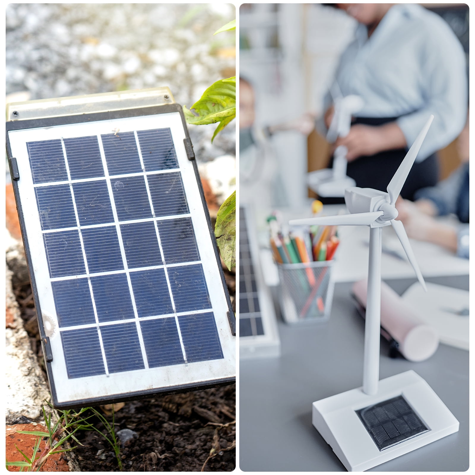 10PCS 2V 0.32W 0.16A Mini Solar Panels for Solar Power, Small Solar Photovoltaic Cells Charge, 2.36" x 2.36"