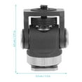 thumbnail image 4 of EeaseCA Mini Ball Head Hot Shoe Mount Adapter 360° Rotatable 1/4" Tripod Head Mount, 4 of 7