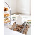thumbnail image 4 of Western Texas Star Vintage Kitchen Dish Towels for Drying Dishes Set of 4, Retro Farmhouse Gray Brown Wooden Waffle Weave Microfiber Hand Tea Bathroom Towels Quick Dry & Absorbent Towel 12x12, 4 of 7