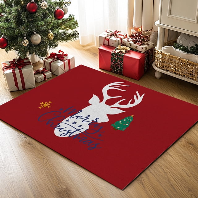 Hogar y cocina, Alfombras de baño, Alfombra de baño, Alfombra de área, Alfombras Alfombras para sala de estar, Alfombra navideña Alfombra absorbente Alfombra de cocina y baño Alfombra de piso de fibra