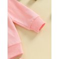 thumbnail image 6 of LMLYSoH Toddler Girl Fall Outfits Santa Flower/Letter Print Crew Neck Sweatshirts Flare Pants 2Pcs Christmas Clothes Set, 6 of 9