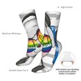 thumbnail image 4 of Goofa Panda with Sun glasses for 16in Socks, Funny Novelty Crazy Design Cotton Socks Sports Socks Knee High Socks For Men, Women,1Pairs - Gift For Working Friends, 4 of 7
