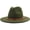 Army Green, variant on Fedora Hat for Kids Girls Boys Classic Wide Brim Panama Hat Felt Bowler Cap with Belt Buckle
