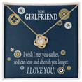 thumbnail image 3 of To My Girlfriend You are Cherished Infinity Knot Necklace Message Card, 3 of 17