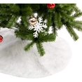 thumbnail image 3 of 36” Faux Fur Christmas Tree Skirt(Snowy White) for Holiday Tree Decorations, 3 of 6