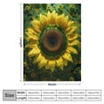 thumbnail image 4 of COMIO Sunflower Throw Blanket Botanical Floral Plush Blankets and Throws Yellow Sunflower Cows Print Sherpa Blanket Soft Lightweight Cover, 4 of 6