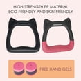 thumbnail image 4 of Youkk 1 Set Kids Gymnastics Ring Portable Detachable PP Handle Nylon Webbing Cute Animal Shape Nonslip Pull-up Rings 1M, 4 of 6