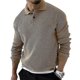 thumbnail image 2 of Otoño Invierno, suéter para hombre, Polos de punto con solapa, Jersey de punto de Color sólido, ropa de calle Social, ropa informal para hombres de negocios, 2 of 5