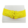 thumbnail image 4 of Women Yellow Elastic  Belt Hip High Waist Braided Buckle S M, 4 of 11