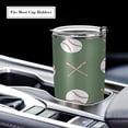 thumbnail image 5 of GZHJMY Baseball Tumbler with Lid & Straw,Reusable Double Wall Stainless Steel Vacuum Insulated Travel Mug,20oz, 5 of 7