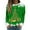 Green, variant on Women Tops Women's Long Sleeve Sweatshirt Casual Crewneck Loose Fit Pullover Fleece Tops with Christmas Print for Fashionable Holiday Outfits,Black,S