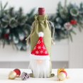 thumbnail image 1 of 1 Uds. Conjunto de botellas de vino tinto de Navidad verde, bolsa de botella de vino de lino sin rostro para hombre mayor, bolsa de vino tinto, conjunto de joyería, 1 of 5