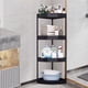 thumbnail image 5 of Estante de almacenamiento esquinero para baño con altura ajustable | Organizador de trípode de plástico y acero inoxidable | Ruedas extraíbles y orificios de drenaje | Estante de pie de 82,7, 5 of 5