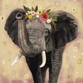 thumbnail image 2 of Barnes, Victoria 15x15 White Modern Wood Framed Museum Art Print Titled - Klimt Elephant II, 2 of 4