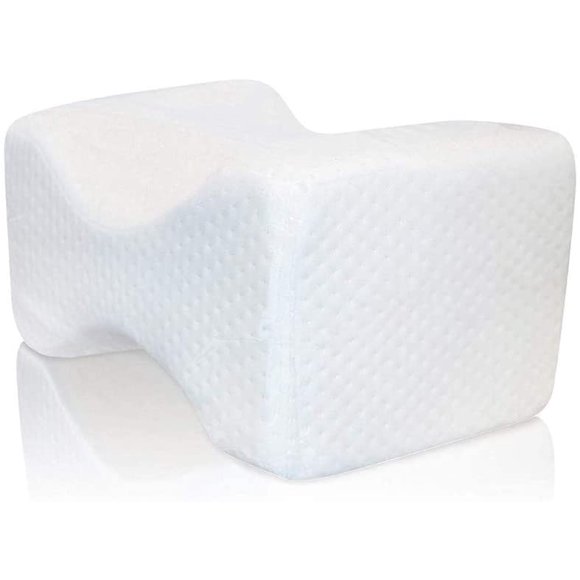 ZIRAKI Memory Foam Wedge Contour Orthopedic Knee Pillow for Sciatica Nerve Relief, Back, Leg, Hip, and Joint Pain, Leg Support, Spine Alignment, Pregnancy Cushion