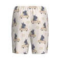 thumbnail image 7 of Daiia Hippos Driving A Car Mens Woven Stretch Pajama Short,Short Pajama Pants-3X-Large, 7 of 7