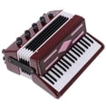 thumbnail image 3 of Creative Accordion Model Resin Home Office Decor Dark Red Aesthetic Desk Accessories Living Room Hotel Restaurant Garden Decorations, 3 of 4