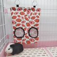thumbnail image 3 of 2 Pieces Rabbit Hay Feeder Bag, Small Animal Hay Feeder Bag Guinea Pig Hay Feeder Chinchilla Hanging Feeder Bag Bunny Hay Dispenser Storage Manger For, 3 of 5