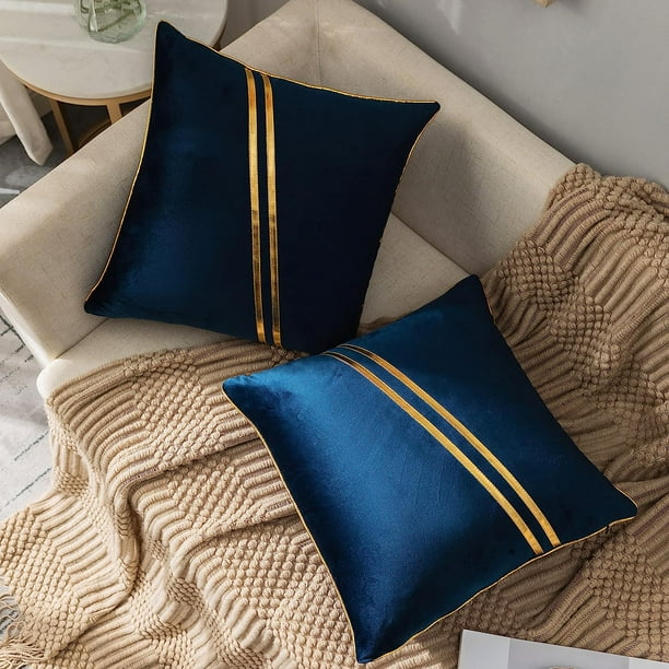 Navy blue cushion outlet covers