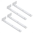 thumbnail image 1 of 4 Paquete Soportes Flotantes para Estantes de 8 Pulgadas, Soportes Industriales Resistentes para Estantes, Soportes en L, Soportes Metálicos Ocultos para Estantes., 1 of 5