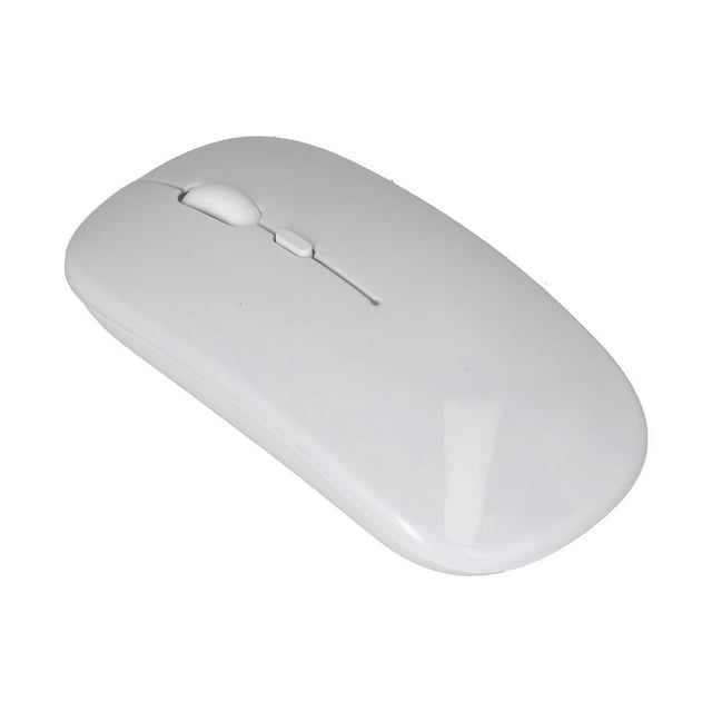 Computer Mouse, 2.4G Dual-Mode Computer Mouse Portable for Laptop for Computer Black,White,,Yellow,Green,Purple,Cyan Black