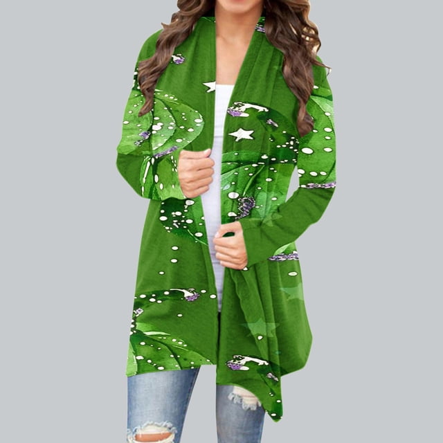 LOVZFMLL Cardigan pour Femmes Imprimés Halloween Cardigan à Manches Longues Veste