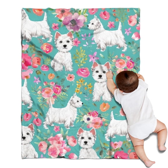 Schnauzer Dogs Blanket,Comfortable Soft Lamb Wool Throw Blanket,All Season,Warm Lightweight Blankets for Sofa Bed Couch Living Room Chair,30"x40"