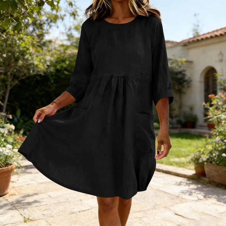 curvy little black dress boohoo Women's Plus Size Strappy Bow Front Shift Dress