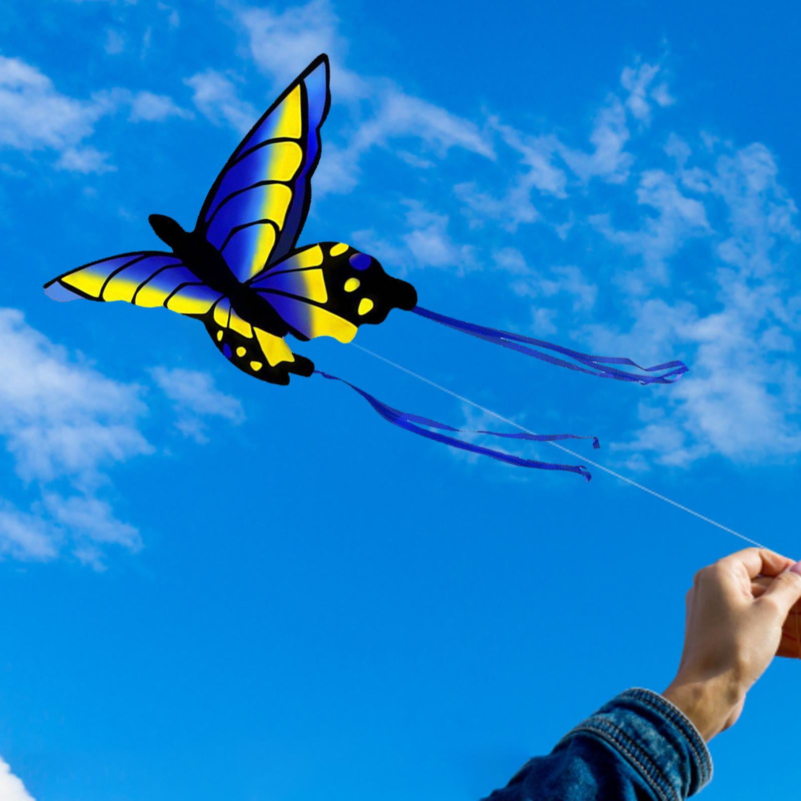LeeQinersw Butterfly Kite Outdoor Sports Flying Toys Colorful Easy for Kids Gift styleB
