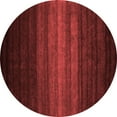 thumbnail image 1 of Ahgly Company Indoor Round Abstract Red Contemporary Area Rugs, 6' Round, 1 of 4