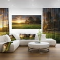 thumbnail image 4 of Designart Fenced Ranch at Sunrise Canvas Wall Art, 4 of 4