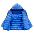 thumbnail image 6 of EnJoCho Kids Packable Hooded Puffer Jacket, Thermal Lightweight Windproof Outerwear, Warm Winter Coat, Unisex Boys Girls School Outerwear for Daily Commute and Weekend Outdoor Activities, 6 of 9