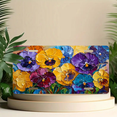thumbnail image 6 of 1 Pcs 2D Flat License Plate Covers & Frames, Pansies For Decorative Front, Waterproof For Decoration Aluminum License Plate Covers & Frames Cover For Men Women, 12" X 6", 6 of 7