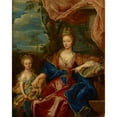thumbnail image 2 of After Hyacinthe Rigaud 12x14 Gold Ornate Wood Frame and Double Matted Museum Art Print Titled - Portrait of Margravine Catherine De Besenval Nee Bielińska (1710-1720), 2 of 4