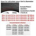 thumbnail image 4 of cozipink Nature Mountain Compass Spare Tire Cover Wheel Protectors Weatherproof Universal for Trailer Rv SUV Truck, 4 of 5