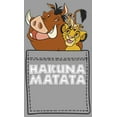 thumbnail image 2 of Boy's Lion King Hakuna Matata Pocket  Pull Over Hoodie Athletic Heather Large, 2 of 4