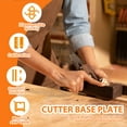thumbnail image 4 of AEVXKHI Cutting Machine Base Plate, Plastic Circular Saw Bottom Plate, Woodworking Cutting Machine Bottom Plate, 90° Flat 45° Oblique Cutting Trimming Machine Base Plate, 4 of 10