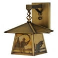 thumbnail image 2 of Meyda 144651 8 in. Stillwater Fly Fishing Creek Hanging Wall Sconce, Beige Antique, 2 of 4