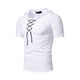 thumbnail image 1 of Sudadera Lisa Qarigey de Manga Corta Ligera y Transpirable para El Tiempo Libre Blanco XL, 1 of 6