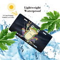thumbnail image 4 of 1 Pcs 2D Flat License Plate Covers & Frames, Rainbow Frog For Decorative Front, Waterproof For Decoration Aluminum License Plate Covers & Frames Cover For Men Women, 12" X 6", 4 of 7