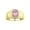 Pink Ice, variant on Men's Rings Yellow Gold Plated Silver Classic Halo Of Diamonds 7X5MM Oval Gemstone Ring Pink Ice October Birthstone Rings For Men Size 11